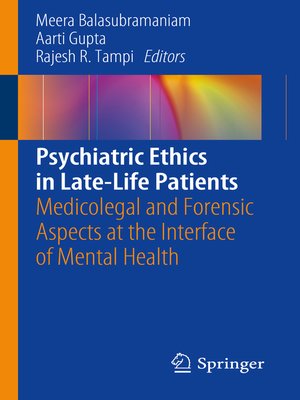 cover image of Psychiatric Ethics in Late-Life Patients